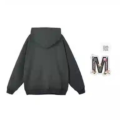 棉购 保暖可爱小羊印花百搭连帽套头慵懒风宽松休闲卫衣 男女同款
