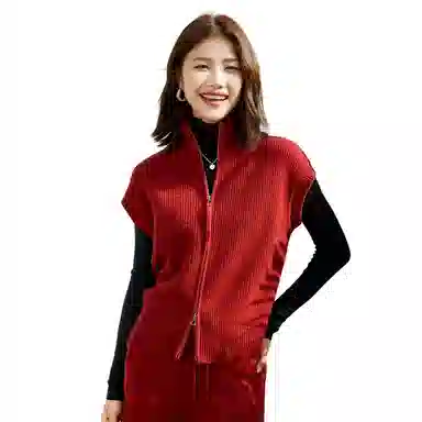 恒源祥 复古短袖针织衫 女款