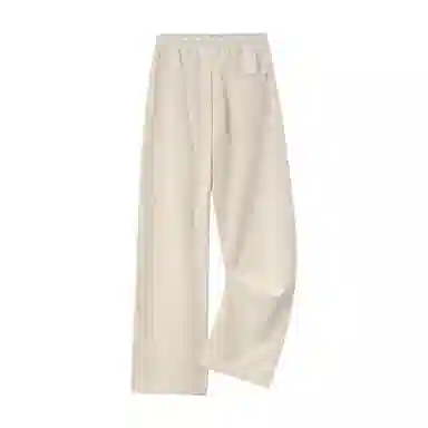 快鱼 户外纯色日常基础款直筒宽松垂感休闲透气吸汗舒适百搭针织运动裤 男女同款