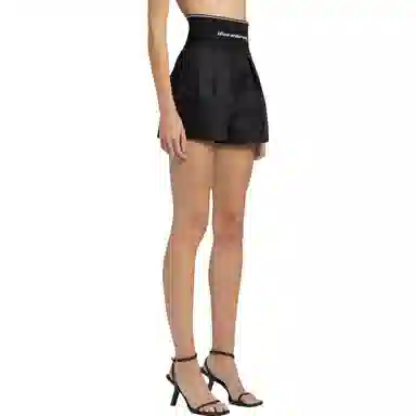 Alexander Wang SS22 Black High-Waisted Shorts