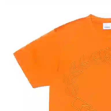 Burberry FW22 Embroidered T-Shirt Orange