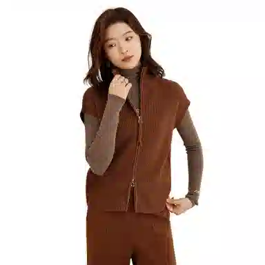 恒源祥 复古短袖针织衫 女款