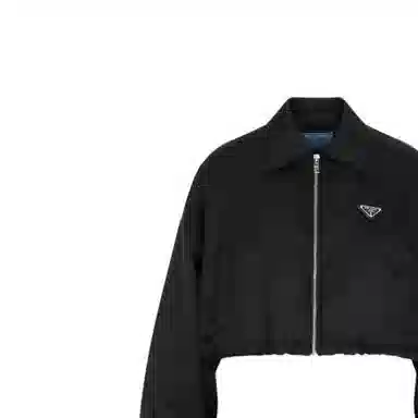 PRADA FW22 Solid Collar Jacket Black