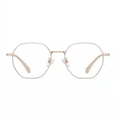 莫拉克 防蓝光 茶色 金丝 光学镜架 女款