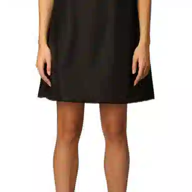 Prada FW22 Square Neck Dress Black