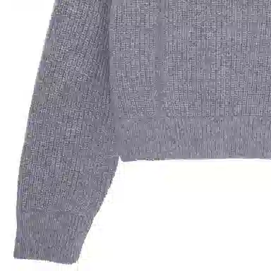 CELINE Logo Wool Hoodie Gray