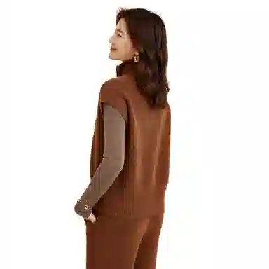 恒源祥 复古短袖针织衫 女款