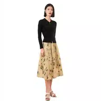 恒源祥 纯色长袖针织衫 女款