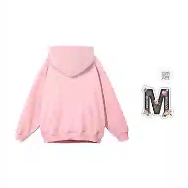 棉购 韩系多巴胺配色字母印花连帽宽松套头休闲百搭卫衣 男女同款