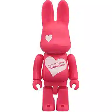 BE@RBRICK R@BBRICK LOVE Happy 2016 Valentine's Rabbit 100%