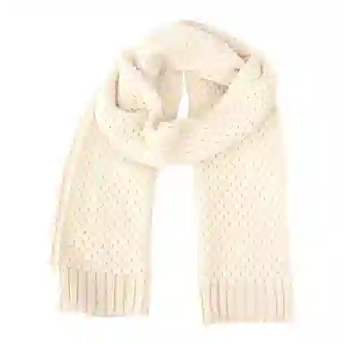 北极绒 韩式高级感针织加厚保暖围脖 绒线围巾 男女同款情侣款