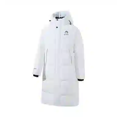 【王一博代言】鸭鸭 石墨烯蓄热保暖冰壳系列中系风百搭运动户外通勤校园减龄加厚抗寒保暖连帽长款纯色白鸭绒大被子款羽绒服 男女同款