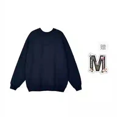 棉购 保暖小羊印花百搭圆领套头慵懒风宽松休闲长袖卫衣 男女同款