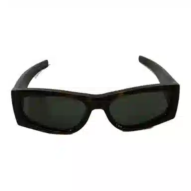 Saint Laurent Rectangular Tortoiseshell Sunglasses