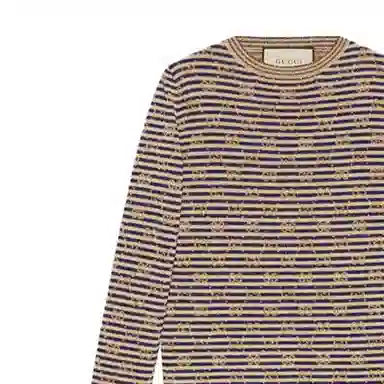 Gucci SS21 Striped Logo Sweater