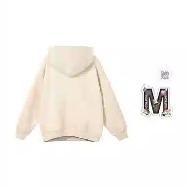 棉购 韩系多巴胺配色字母印花连帽宽松套头休闲百搭卫衣 男女同款