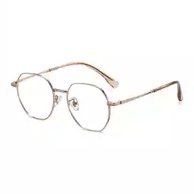 莫拉克 防蓝光 茶色 金丝 光学镜架 女款