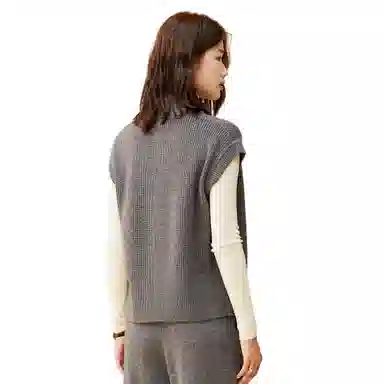 恒源祥 复古短袖针织衫 女款