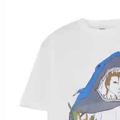 Burberry Ocean Sketch Print T-Shirt