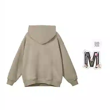 棉购 保暖可爱小羊印花百搭连帽套头慵懒风宽松休闲卫衣 男女同款