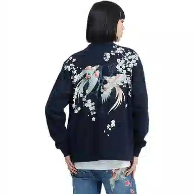 oniarai x Dorobou Blue Magpie Cardigan