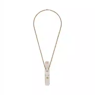 Gucci Enamel Double G Lipstick Bag White