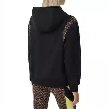 Burberry Logo Print Hoodie Black