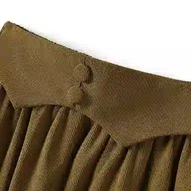 她池 时尚设计感休闲长裙 女款