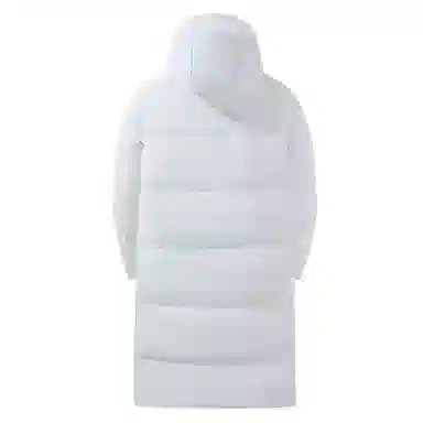 【王一博代言】鸭鸭 石墨烯蓄热保暖冰壳系列中系风百搭运动户外通勤校园减龄加厚抗寒保暖连帽长款纯色白鸭绒大被子款羽绒服 男女同款