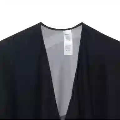 Burberry FW22 Wool Reversible Poncho Jacket Charcoal