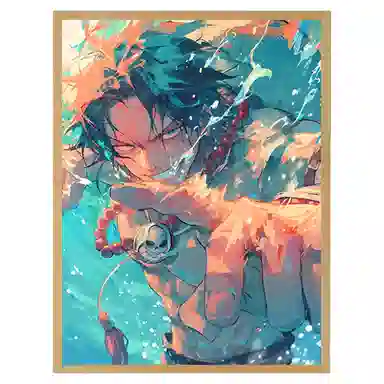 欧洛伊 动漫灯光画路飞索隆小夜灯 成品模型