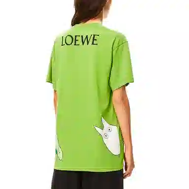 LOEWE x Totoro SS21 T-Shirt Green