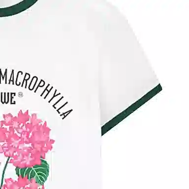 LOEWE SS23 Colorblock Logo Floral T-Shirt White