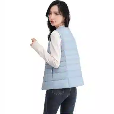 鸭鸭 纯色短款暗扣休闲羽绒服 女款