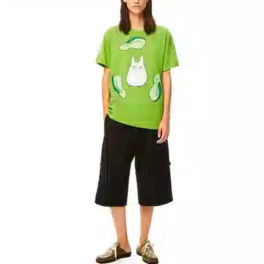 LOEWE x Totoro SS21 T-Shirt Green