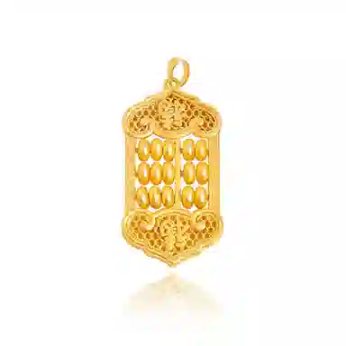 谧月珠宝 纳福新中式国潮不褪色福字 小众精致轻奢创意设计高级感 合金 吊坠 男女同款情侣款