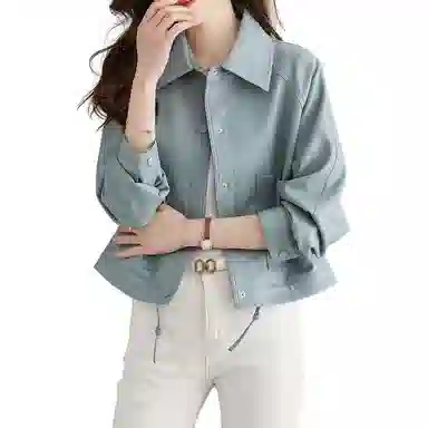 【dme】 纯色单排扣口袋夹克 女款