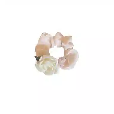 贯古今 高级感大肠玫瑰花气质甜美女个性扎马尾头绳 布艺 发圈 女款