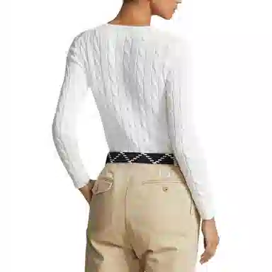 Polo Ralph Lauren Cable-Knit V-Neck Sweater