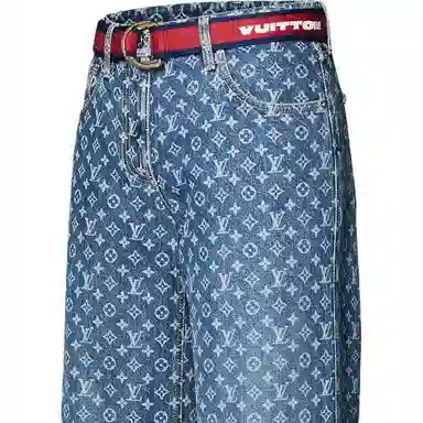 Louis Vuitton x America's Cup SS24 Logo Print Jeans