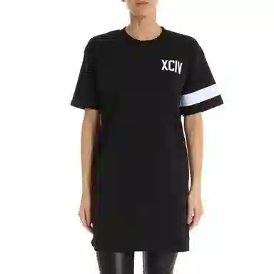 GCDS Classic Logo Dress Black