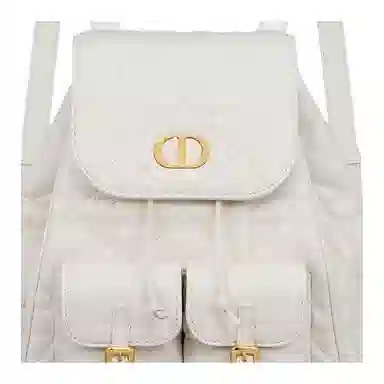 Dior Caro Backpack White
