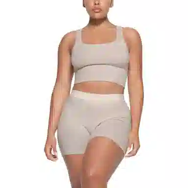 SKIMS COTTON RIB TANK STONE