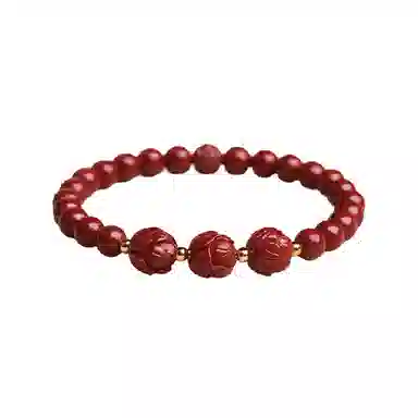 盈满堂 好事莲莲 新中式莲花 朱砂 手串 女款