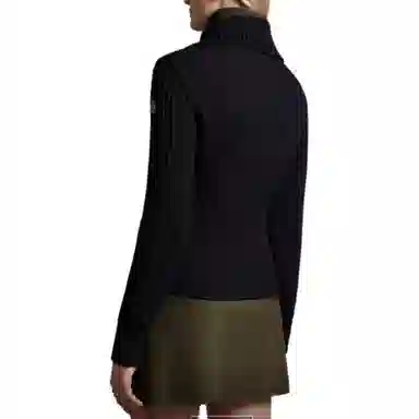 Moncler Lightweight And Lined Wool Cardigan And Down Jacket