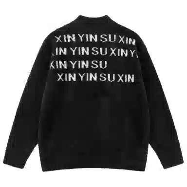 XINYINSU 24FW Black Cardigan