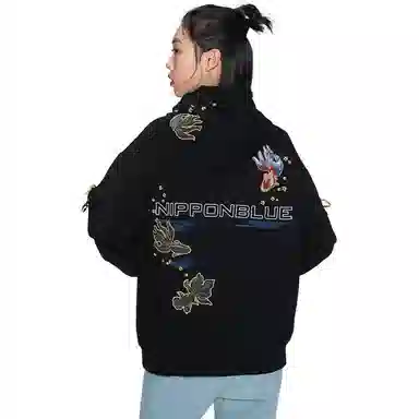 鬼洗 连帽套头简约长袖卫衣 女款