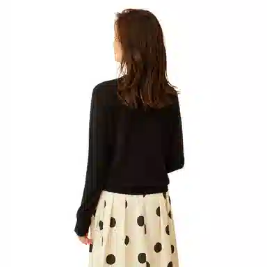 恒源祥 纯色圆领套头羊绒衫 女款