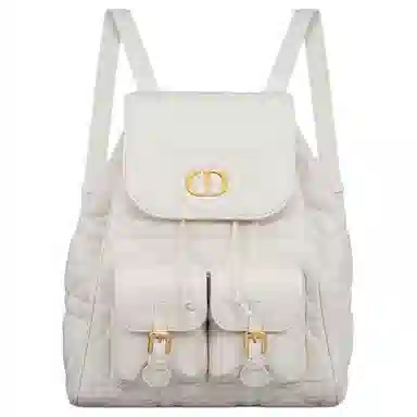 Dior Caro Backpack White