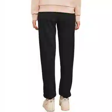 乔丹 纯色休闲百搭针织运动裤 女款 黑色